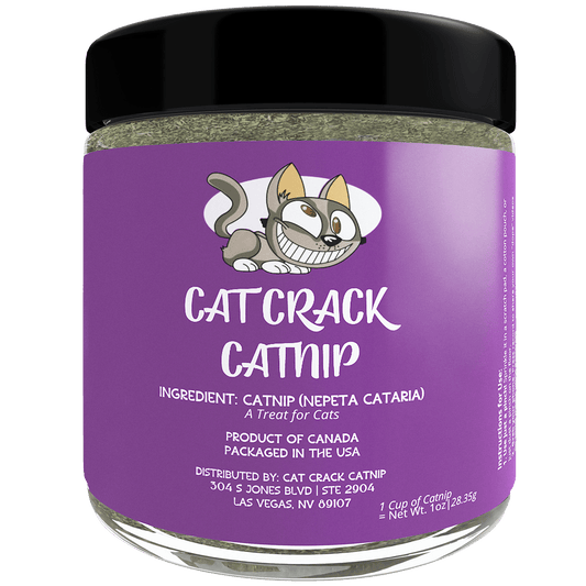 Cat Crack Catnip, Zoomie - Inducing Cat Nip Blend, North American Made & 100% Natural, Safe & Non - Addictive Catnip Treats Used to Supplement Catnip Toys, Catnip Spray, & Cat Accessories - Cat Crack Catnip