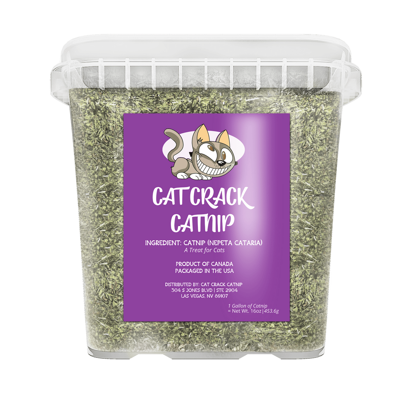 Cat Crack Catnip, Zoomie - Inducing Cat Nip Blend, North American Made & 100% Natural, Safe & Non - Addictive Catnip Treats Used to Supplement Catnip Toys, Catnip Spray, & Cat Accessories - Cat Crack Catnip