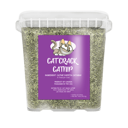 Cat Crack Catnip, Zoomie - Inducing Cat Nip Blend, North American Made & 100% Natural, Safe & Non - Addictive Catnip Treats Used to Supplement Catnip Toys, Catnip Spray, & Cat Accessories - Cat Crack Catnip